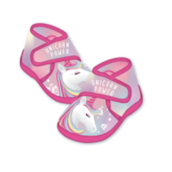 Pantufa sola rígida Unicórnio