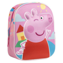 Mochila 3D pré-escolar Peppa Pig