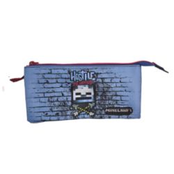 Estojo triplo Minecraft