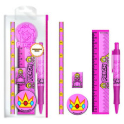 Set papelaria Peach Super Mario 5pcs