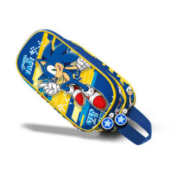 Estojo duplo 3D Sonic
