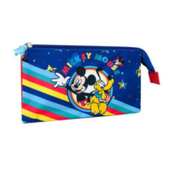 Estojo triplo Mickey & Pluto