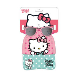 Conjunto boné e óculos de sol Hello Kitty