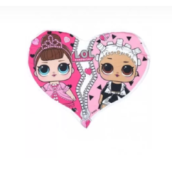 Toalha de praia LOL forma coração