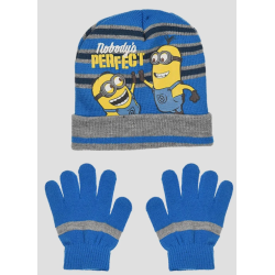 Conjunto de gorro e luvas Minions