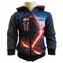 Casaco cardado c/ capuz Star Wars