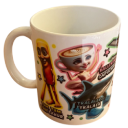 Caneca cerâmica Brainrot