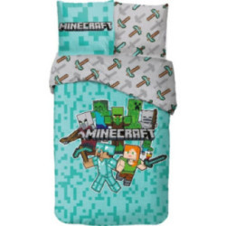 Conjunto de cama solteiro Minecraft