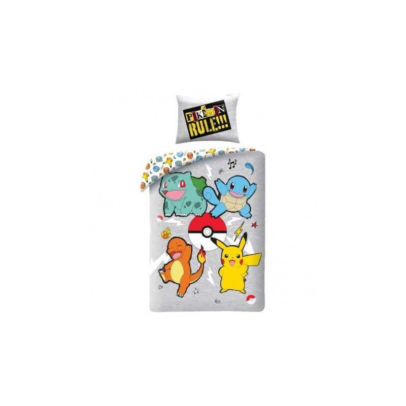 Conjunto de cama solteiro Pokémon